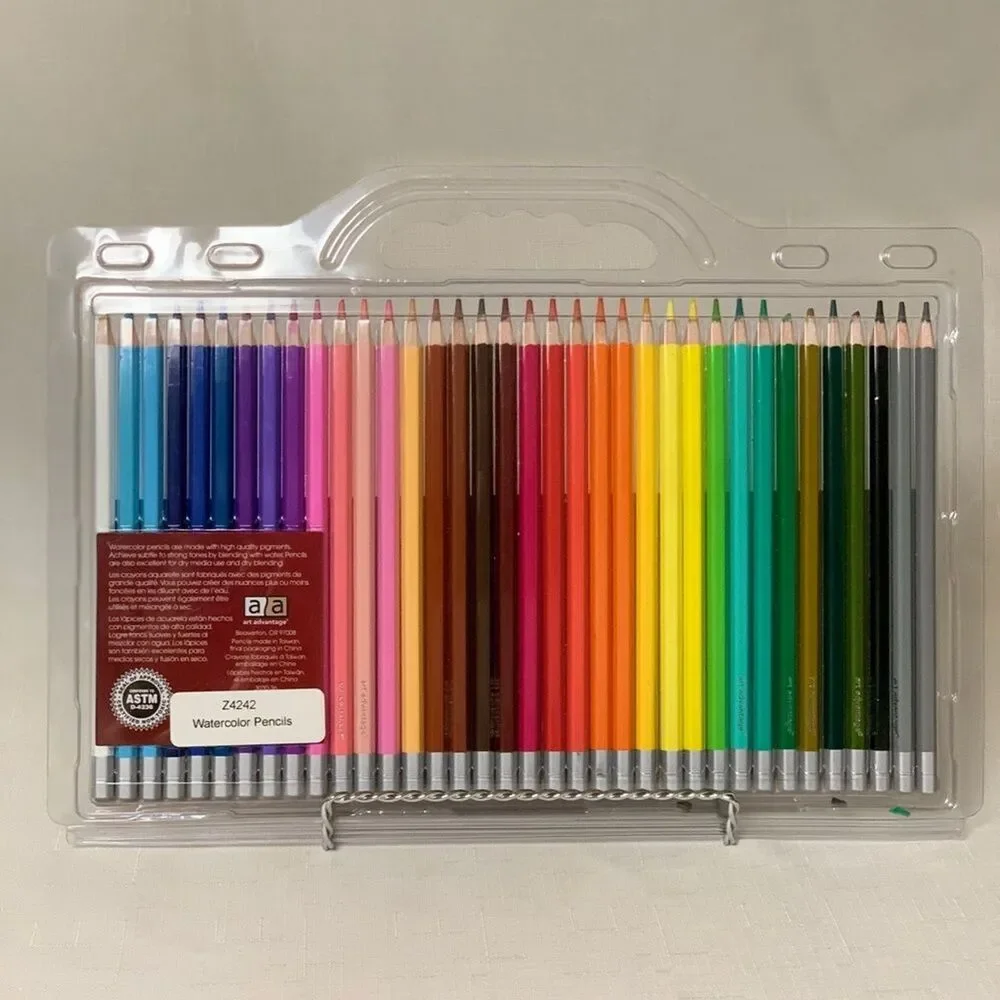 NIB Watercolor Pencil 36pc Color Set Artwork Designer Deco Create ART ADVANTAGE
